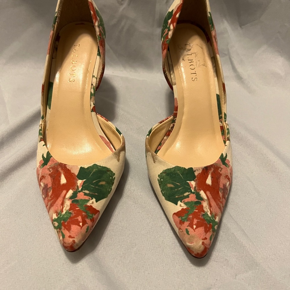 Floral Talbot Heel